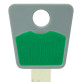 Вставка-лого_кольорова MUL-T-LOCK ЛОКСМАЙСТЕР GREEN (50шт.)