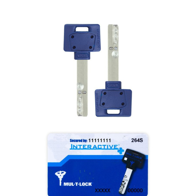 Комплект_ключів MUL-T-LOCK *INTERACTIVE+ 2KEY_47mm+CARD