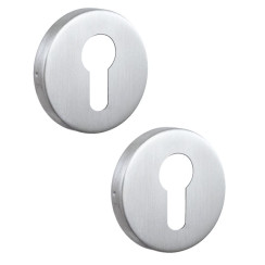 Щиток ROSTEX ES52 PZ ROUND нерж.сталь мат 38-52мм накладные NEREZ MAT комплект