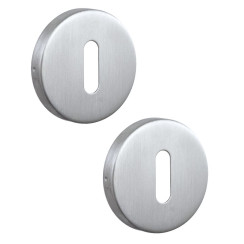 Щиток ROSTEX ES52 BB ROUND Нерж.сталь_мат 38-52мм накладне NEREZ_MAT Комплект