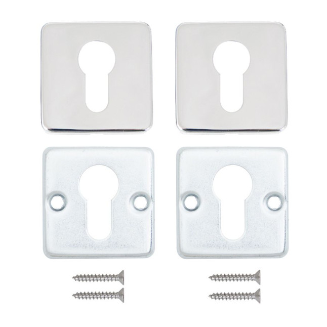 Щиток ROSTEX DESIGN H53 PZ SQUARE хром полированный 38-52мм накладные NEREZ POLISHED комплект Щиток ROSTEX DESIGN H53 PZ SQUARE хром полированный 38-52мм накладные NEREZ POLISHED комплект