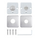 Щиток ROSTEX DESIGN H53 WC SQUARE Нерж.сталь_мат 38-52мм накладне NEREZ_MAT Комплект