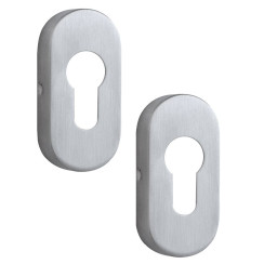 Щиток ROSTEX S32 PZ OVAL нерж.сталь мат накладное Nerez MAT комплект