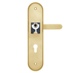 Фурнитура защитная ROSTEX *SOLID-PRO+ F mov-mov DIN PLATE 85мм нерж.сталь мат титан PVD 13мм 56-70мм 4клас Solid NEREZ MAT TI комплект