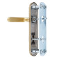 Фурнитура защитная ROSTEX *SOLID-PRO+ F mov-mov DIN PLATE 85мм нерж.сталь мат титан PVD 13мм 56-70мм 4клас Solid NEREZ MAT TI комплект