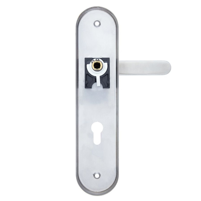 Фурнитура защитная ROSTEX *SOLID-PRO+ F mov-mov DIN PLATE 90мм нерж.сталь мат 13мм 56-70мм 4клас Solid NEREZ MAT комплект