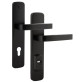 Фурнітура захисна ROSTEX *ASTRA R mov-mov DIN PLATE 90мм Фарба_чорна 22мм 38-55мм 3клас Astra BLACK_MAT Комплект
