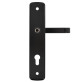 Фурнитура защитная ROSTEX *ASTRA R mov-mov DIN PLATE 85мм краска черная 22мм 38-55мм 3клас Astra BLACK MAT комплект