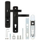 Фурнитура защитная ROSTEX *ASTRA R mov-mov DIN PLATE 85мм краска черная 22мм 38-55мм 3клас Astra BLACK MAT комплект