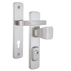 Фурнитура защитная ROSTEX *ASTRA R fix-mov DIN PLATE 85мм нерж.сталь мат 22мм 56-70мм 3клас Hranate/Astra NEREZ MAT комплект