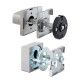 Фурнітура захисна ROSTEX *QUADRUM R/H mov-mov DIN SQUARE Нерж.сталь_мат 23мм 38-45мм 3клас Treviso NEREZ_MAT Комплект, кріплення ручки накладне