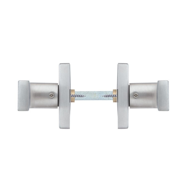Фурнітура захисна ROSTEX *QUADRUM R/H mov-mov DIN SQUARE Нерж.сталь_мат 23мм 38-45мм 3клас Treviso NEREZ_MAT Комплект, кріплення ручки накладне