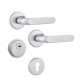 Фурнитура защитная ROSTEX *ROTONDUM R/S mov-mov DIN ROUND нерж.сталь мат 23мм 38-45мм 3клас Solid NEREZ MAT комплект EXTRA, крепления ручки накладные