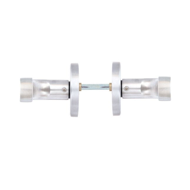 Фурнитура защитная ROSTEX *ROTONDUM R/S mov-mov DIN ROUND нерж.сталь мат 23мм 38-45мм 3клас Solid NEREZ MAT комплект EXTRA, крепления ручки накладные