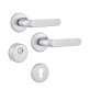 Фурнитура защитная ROSTEX *ROTONDUM R/S mov-mov DIN ROUND нерж.сталь мат 23мм 38-45мм 3клас Solid NEREZ MAT комплект, крепления ручки накладные