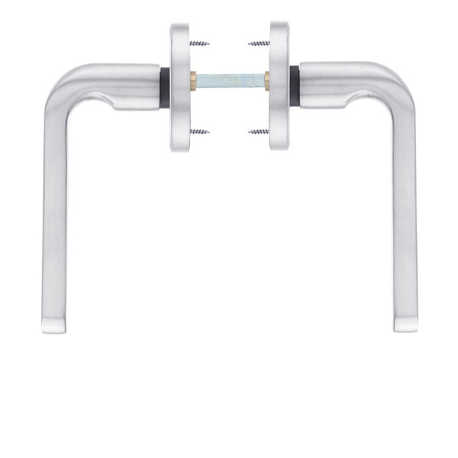 Фурнитура защитная ROSTEX *ROTONDUM R/S mov-mov DIN ROUND нерж.сталь мат 23мм 38-45мм 3клас Solid NEREZ MAT комплект, крепления ручки накладные