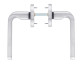 Фурнитура защитная ROSTEX *ROTONDUM R/S mov-mov DIN ROUND нерж.сталь мат 23мм 38-45мм 3клас Solid NEREZ MAT комплект, крепления ручки накладные