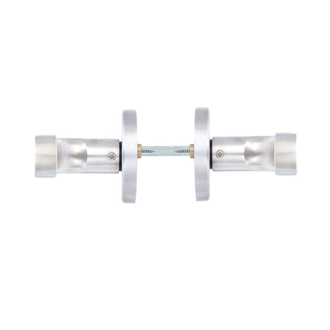 Фурнитура защитная ROSTEX *ROTONDUM R/S mov-mov DIN ROUND нерж.сталь мат 23мм 38-45мм 3клас Solid NEREZ MAT комплект, крепления ручки накладные