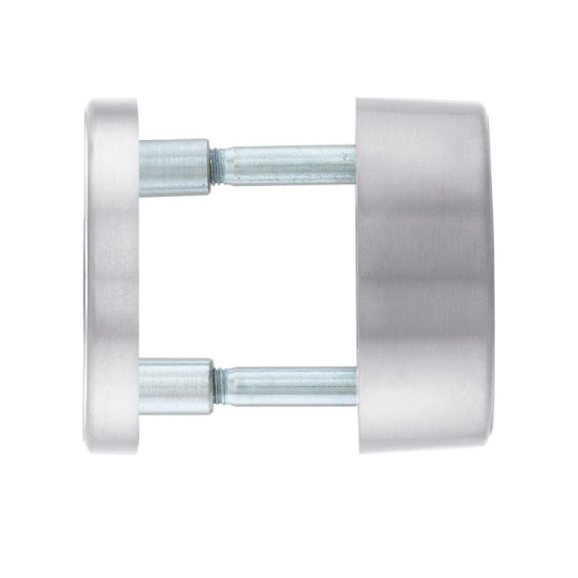 Фурнитура защитная ROSTEX *ROTONDUM R/S mov-mov DIN ROUND нерж.сталь мат 23мм 38-45мм 3клас Solid NEREZ MAT комплект, крепления ручки накладные