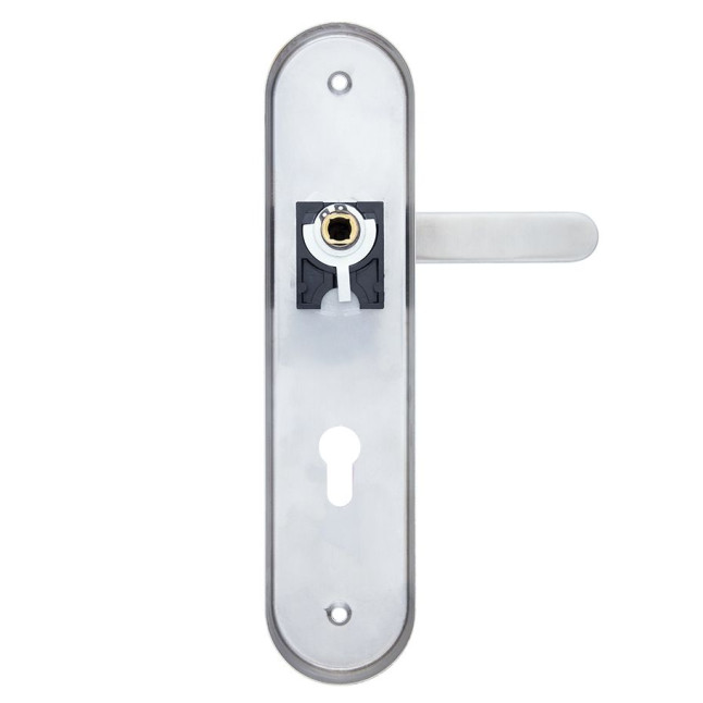 Фурнитура защитная ROSTEX *SOLID-PRO F fix-mov DIN PLATE 85мм нерж.сталь мат 13мм 38-52мм 3клас Slza/Solid NEREZ MAT комплект