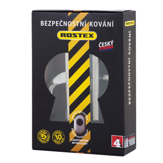 Фурнитура защитная ROSTEX *SOLID-PRO F fix-mov DIN PLATE 85мм нерж.сталь мат 13мм 38-52мм 3клас Slza/Solid NEREZ MAT комплект