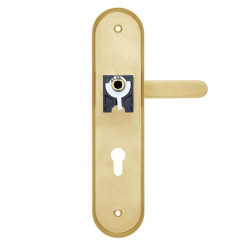 Фурнитура защитная ROSTEX *SOLID-PRO F mov-mov DIN PLATE 85мм нерж.сталь мат титан PVD 13мм 38-52мм 3клас Solid NEREZ MAT TI комплект