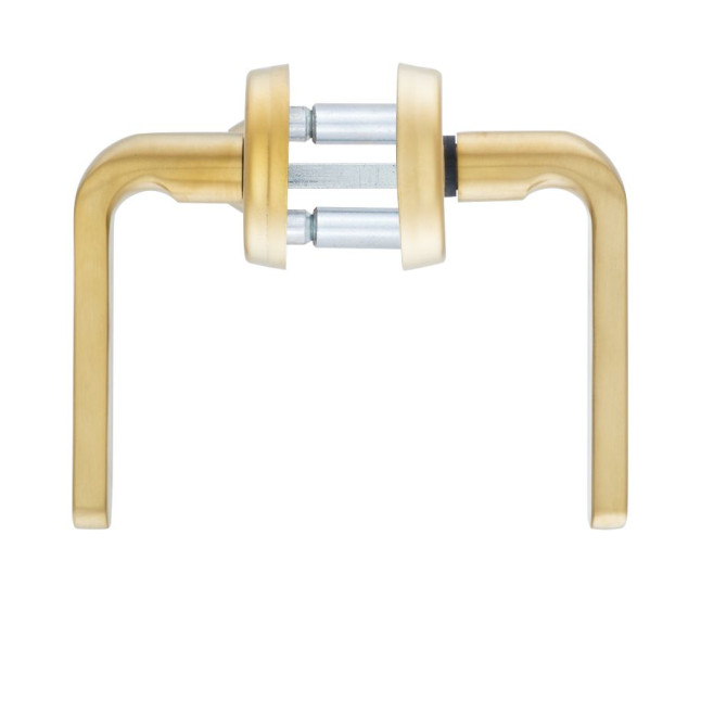 Фурнитура защитная ROSTEX *SOLID-PRO F mov-mov DIN PLATE 85мм нерж.сталь мат титан PVD 13мм 38-52мм 3клас Solid NEREZ MAT TI комплект