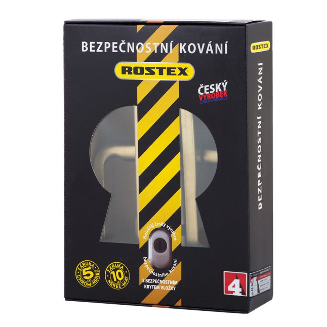 Фурнитура защитная ROSTEX *SOLID-PRO F mov-mov DIN PLATE 85мм нерж.сталь мат титан PVD 13мм 38-52мм 3клас Solid NEREZ MAT TI комплект