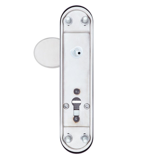 Фурнитура защитная ROSTEX *SOLID-PRO F fix-mov DIN PLATE 90мм нерж.сталь мат 13мм 38-52мм 3клас Slza/Solid NEREZ MAT комплект