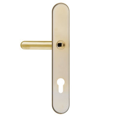 Фурнитура защитная ROSTEX EXСLUSIVE RX-40 mov-mov DIN PLATE 92мм нерж.сталь мат титан PVD 22мм 40-50мм 3клас Ovalne/Exclusive NEREZ MAT комплект