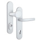Фурнитура защитная Rostex Adlo Alufest EL1 fix-mov DIN Plate 90мм алюминий серебристый 22мм 40-50мм 3клас Oval/Adlo ALU комплект