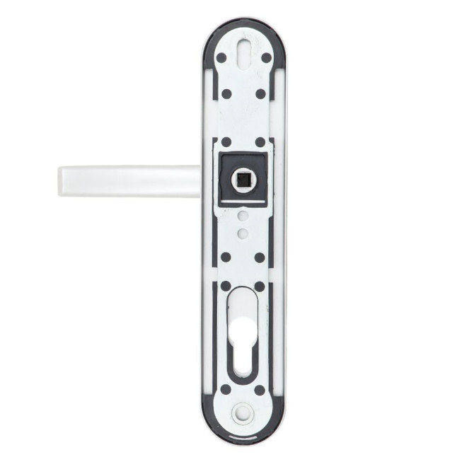 Фурнитура защитная Rostex Adlo Alufest EL1 fix-mov DIN Plate 90мм алюминий серебристый 22мм 40-50мм 3клас Oval/Adlo ALU комплект