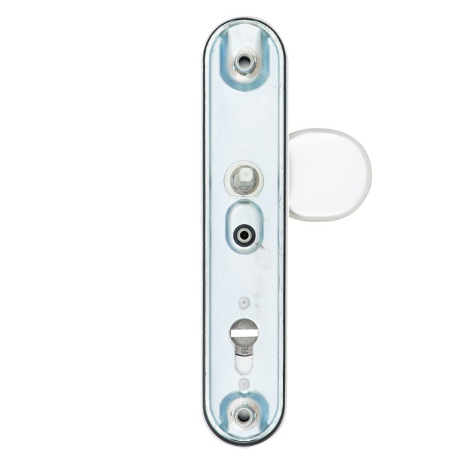 Фурнитура защитная Rostex Adlo Alufest EL1 fix-mov DIN Plate 90мм алюминий серебристый 22мм 40-50мм 3клас Oval/Adlo ALU комплект