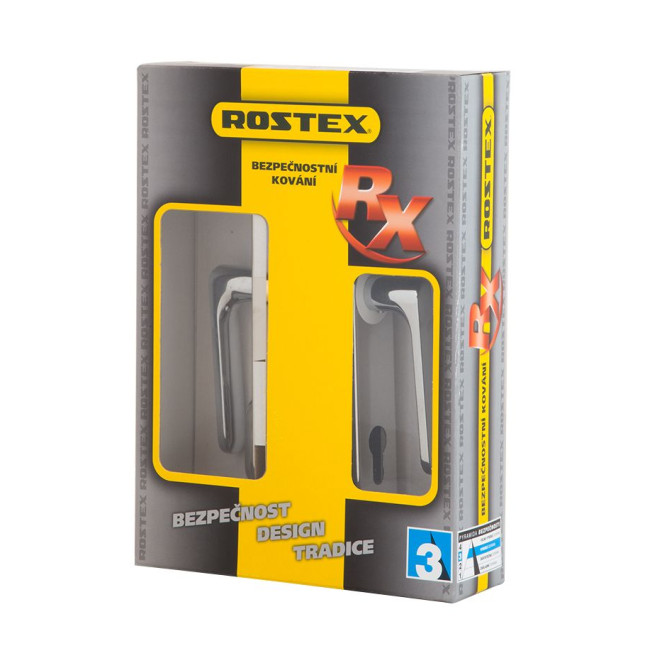 Фурнитура защитная Rostex Exсlusive RX-40 mov-mov DIN Plate 90мм хром полированный 22мм 40-50мм 3клас Exlcusive CR комплект