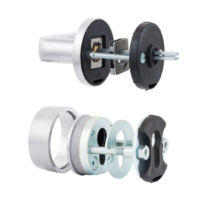 Фурнитура защитная Rostex *ROTONDUM R/S mov-mov DIN ROUND нерж.сталь мат 23мм 38-45мм 3клас Solid NEREZ MAT комплект
