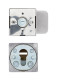 Фурнитура защитная Rostex *QUADRUM R/H fix-mov DIN SQUARE нерж.сталь мат 23мм 38-45мм 3клас Hranate/Treviso NEREZ MAT комплект