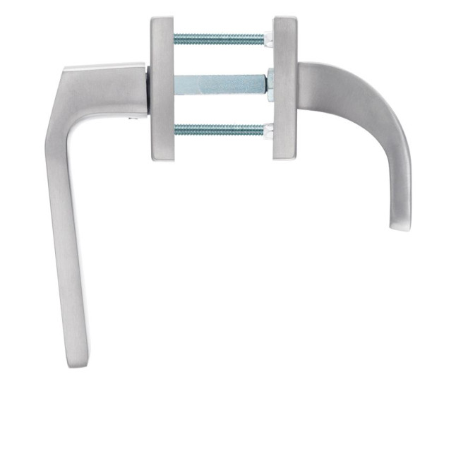 Фурнитура защитная Rostex *QUADRUM R/H fix-mov DIN SQUARE нерж.сталь мат 23мм 38-45мм 3клас Hranate/Treviso NEREZ MAT комплект