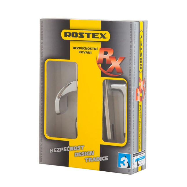 Фурнитура защитная Rostex Exсlusive RX-40 fix-mov DIN Plate 85мм хром полированный 22мм 40-50мм 3клас Ovalne/Exclusive CR комплект