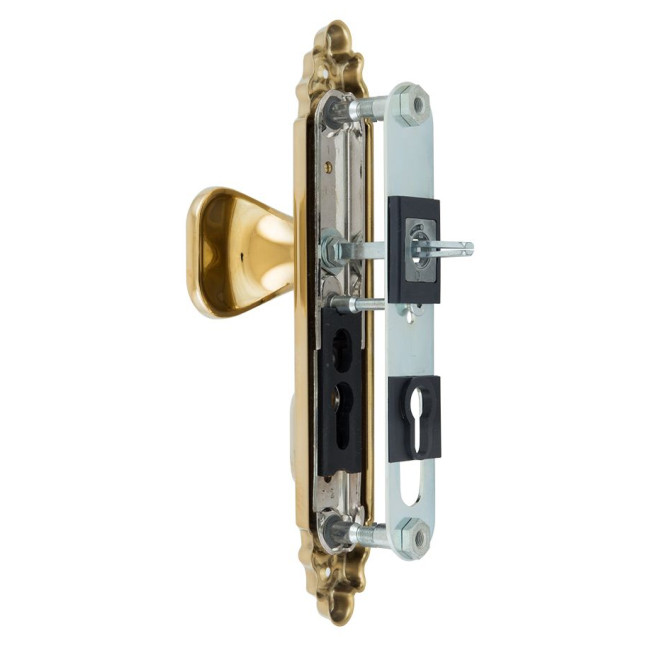 Фурнітура захисна ROSTEX OZDOBNA R fix-mov DIN PLATE 92мм Титан_PVD_мат 22мм 40-45мм 3клас Ovalne/Ozdobna TI_MAT Комплект, права Фурнітура захисна ROSTEX OZDOBNA R fix-mov DIN PLATE 92мм Титан_PVD_мат 22мм 40-45мм 3клас Ovalne/Ozdobna TI_MAT Комплект, права