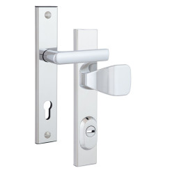 Фурнитура защитная ROSTEX R1/R4 R fix-mov DIN PLATE 92мм хром полированный 22мм 38-55мм 3клас Hranate/804 CR комплект