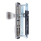Фурнитура защитная ROSTEX *ASTRA R fix-mov DIN PLATE 85мм нерж.сталь мат 22мм 38-55мм 3клас Hranate/Astra NEREZ MAT комплект