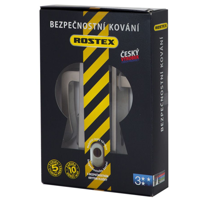Фурнитура защитная ROSTEX *ASTRA R mov-mov DIN PLATE 85мм нерж.сталь мат 22мм 38-55мм 3клас Astra NEREZ MAT комплект