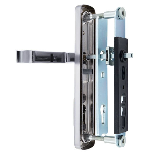 Фурнітура захисна ROSTEX *ASTRA R mov-mov DIN PLATE 90мм Хром_полірований 22мм 38-55мм 3клас Astra CR Комплект