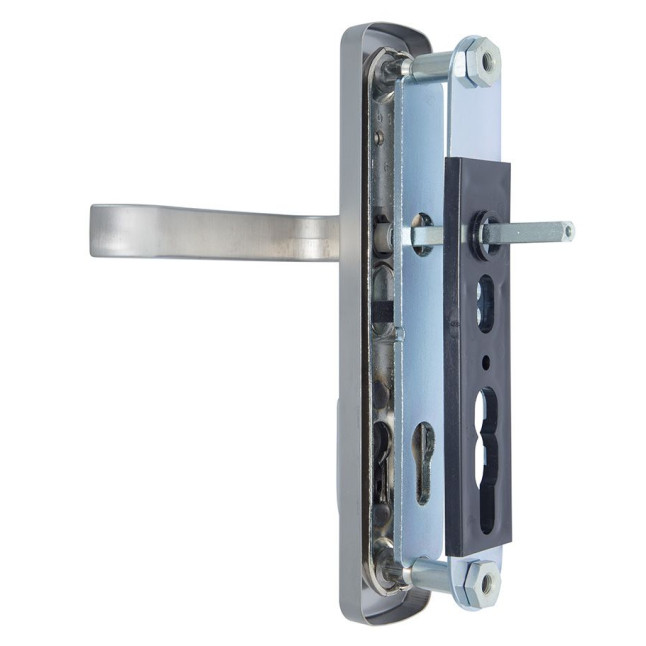 Фурнитура защитная ROSTEX *ASTRA R mov-mov DIN PLATE 90мм нерж.сталь мат 22мм 38-55мм 3клас Astra NEREZ MAT комплект