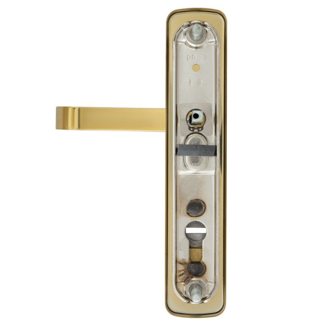 Фурнитура защитная ROSTEX *ASTRA R mov-mov DIN PLATE 90мм титан PVD 22мм 38-55мм 3клас Astra TI комплект