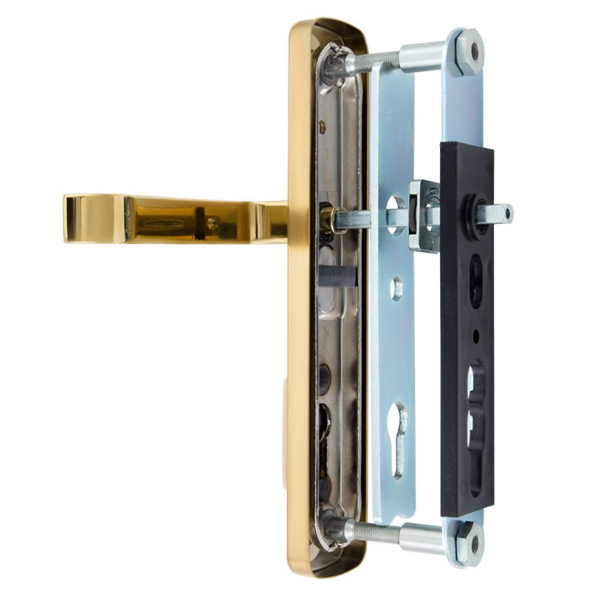 Фурнитура защитная ROSTEX *ASTRA R mov-mov DIN PLATE 90мм титан PVD 22мм 38-55мм 3клас Astra TI комплект