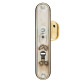 Фурнитура защитная Rostex DECOR R fix-mov DIN Plate 90мм титан PVD мат 23мм 40-45мм 4клас Ovalne/Baryt TI MAT комплект