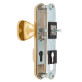 Фурнитура защитная Rostex DECOR R fix-mov DIN Plate 90мм титан PVD мат 23мм 40-45мм 4клас Ovalne/Baryt TI MAT комплект