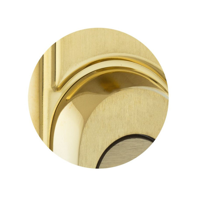 Фурнитура защитная Rostex DECOR R fix-mov DIN Plate 90мм титан PVD мат 23мм 40-45мм 4клас Ovalne/Baryt TI MAT комплект