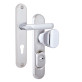 Фурнитура защитная Rostex DECOR R fix-mov DIN Plate 85мм хром мат 23мм 40-45мм 4клас Ovalne/Baryt CR MAT комплект